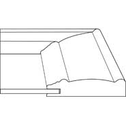 3D profile for Melbourne 3/4" door.