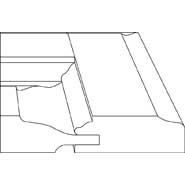 3D profile for Hillsboro 7/8" door.