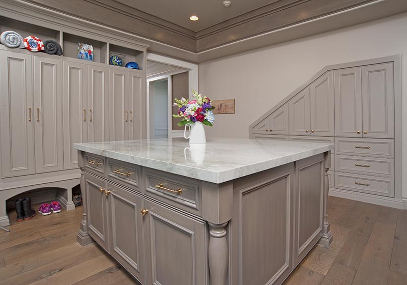 The work room of the house can be functional and beautiful, like this combined laundry and mudroom.