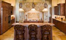 Malibu Kitchen in Rustic Knotty Alder - 10191