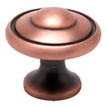 Brushed Antique Copper Bead Knob