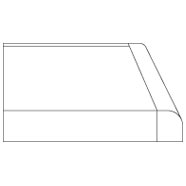 3D profile for Brookhurst Deluxe door.