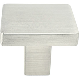 Square Knob Brushed Nickel
