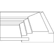 3D profile for Victoria 3/4" door.