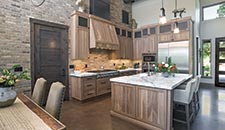 Rough Sawn Walnut Kitchen - 10403