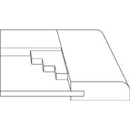 3D profile for Santa Fe 3/4" door.