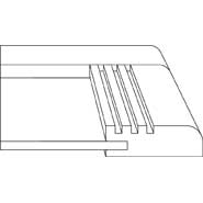 3D profile for Pueblo 3/4" door.